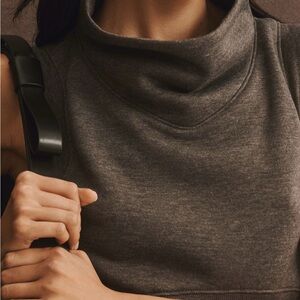 Maeve Cowl-Neck Muscle Knit Tank